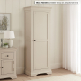 Wilmslow Dove Grey Painted Single Shaker Linen Storage Cupboard