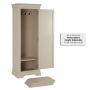 Wilmslow Dove Grey Painted Single Shaker Linen Storage Cupboard