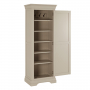 Wilmslow Dove Grey Painted Single Hallway Coat & Shoe Cupboard