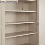 Wilmslow Dove Grey Painted Double Shaker Linen Storage Cupboard