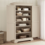 Wilmslow Dove Grey Painted Double Shaker Linen Storage Cupboard