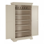 Wilmslow Dove Grey Painted Double Shaker Linen Storage Cupboard