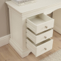 Wilmslow White Double Pedestal Dressing Table Set with Stool