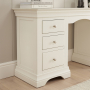 Wilmslow White Double Pedestal Dressing Table Set with Stool