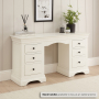 Wilmslow White Double Pedestal Dressing Table Set with Stool