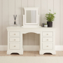 Wilmslow White Double Pedestal Dressing Table Set with Mirror