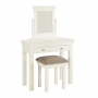 Wilmslow White 1 Drawer Dressing Table Set with Mirror & Stool
