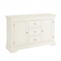 Wilmslow White Painted Large 3 Drawer 2 Door Sideboard