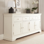Wilmslow White Painted Extra Large 4 Drawer 4 Door Sideboard