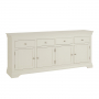 Wilmslow White Painted Extra Large 4 Drawer 4 Door Sideboard