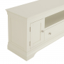 Wilmslow White Painted XXL Widescreen TV Unit Stand – Up to 100” TV Size