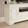 Wilmslow White Painted XXL Widescreen TV Unit Stand – Up to 100” TV Size