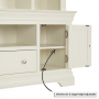 Wilmslow White Painted XXL Widescreen TV Media Storage Grand Wall Unit