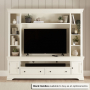 Wilmslow White Painted XXL Widescreen TV Media Storage Grand Wall Unit