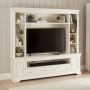 Wilmslow White Painted XXL Widescreen TV Media Storage Grand Wall Unit