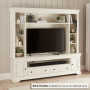 Wilmslow White Painted XXL Widescreen TV Media Storage Grand Wall Unit