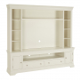 Wilmslow White Painted XXL Widescreen TV Media Storage Grand Wall Unit