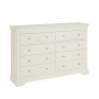 Wilmslow White Painted Extra Large Jumbo 10 Drawer Chest