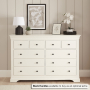 Wilmslow White Painted Extra Large Jumbo 10 Drawer Chest