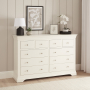 Wilmslow White Painted Extra Large Jumbo 10 Drawer Chest