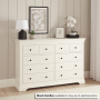 Wilmslow White Painted Extra Large Jumbo 10 Drawer Chest