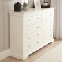 Wilmslow White Painted Extra Large Jumbo 10 Drawer Chest