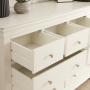 Wilmslow White Painted Extra Large Jumbo 10 Drawer Chest