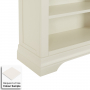 Wilmslow White Painted Wide Low Double Bookcase