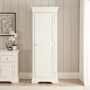 Wilmslow White Painted Single Hallway Coat & Shoe Cupboard