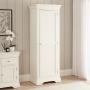 Wilmslow White Painted Single Hallway Coat & Shoe Cupboard