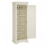 Wilmslow White Painted Single Hallway Coat & Shoe Cupboard