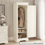 Wilmslow White Painted Single Shaker Kitchen Pantry Storage Cupboard