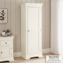 Wilmslow White Painted Single Shaker Kitchen Pantry Storage Cupboard