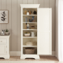 Wilmslow White Painted Single Shaker Kitchen Pantry Storage Cupboard