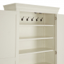 Wilmslow White Painted Double Hallway Coat & Shoe Cupboard