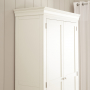 Wilmslow White Painted Double Hallway Coat & Shoe Cupboard