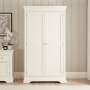 Wilmslow White Painted Double Hallway Coat & Shoe Cupboard
