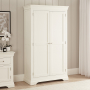 Wilmslow White Painted Double Hallway Coat & Shoe Cupboard