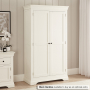 Wilmslow White Painted Double Hallway Coat & Shoe Cupboard