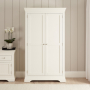 Wilmslow White Painted Double Shaker Kitchen Pantry Storage Cupboard