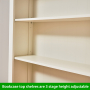 Cotswold Cream Painted Hideaway Computer Desk with Bookcase Top