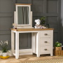 Cheshire Cream Pedestal Dressing Table with Mirror set
