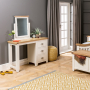 Cheshire Cream Pedestal Dressing Table with Mirror set