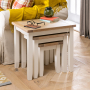 Cheshire Cream Painted Nest of 3 Tables