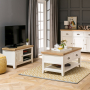 Cheshire Cream Painted Small TV Unit - Up to 45" TV Size