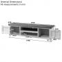 Cheshire White Painted Large Widescreen TV Unit - Up to 80" TV Size