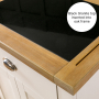 Cheshire Cream Painted Small Kitchen Island with Granite Top