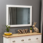 Cheshire Cream Painted Large Wall Mirror - 108cm x 78cm