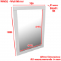 Cheshire Cream Painted Large Wall Mirror - 108cm x 78cm