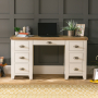 Cheshire Cream Painted Large Twin Pedestal Desk